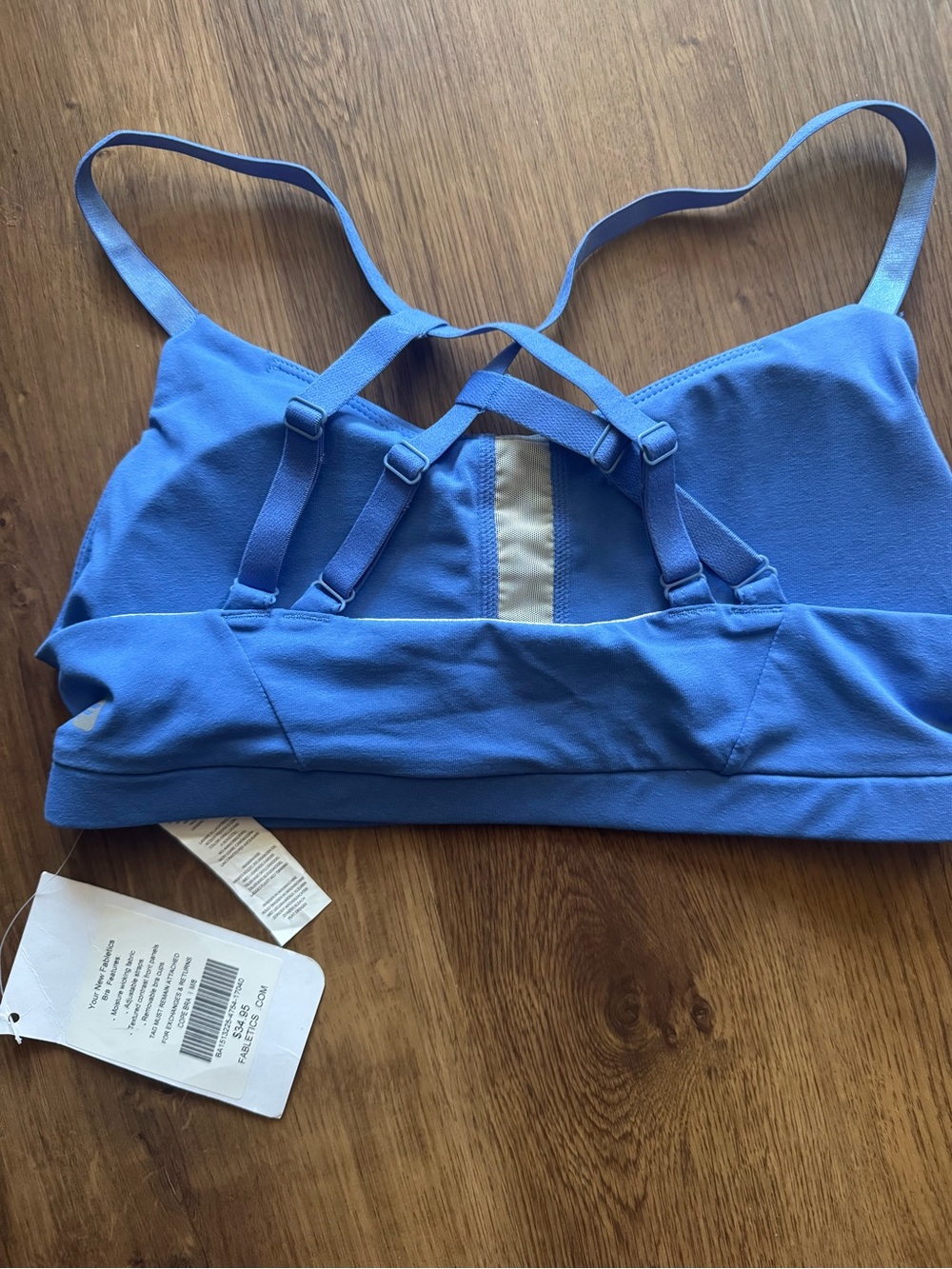 Fabletics Ribbed V-Front Strappy Sports Bra - Picture 2 of 3